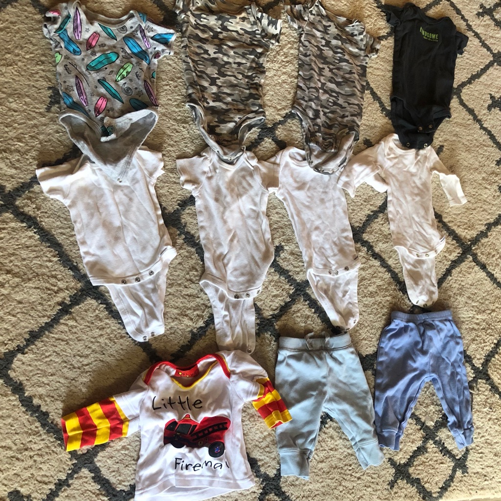 Bundle 11pcs Baby Kids Clothes Shirt Pants 3-6m